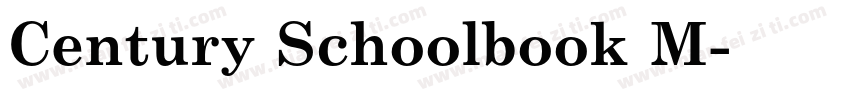 Century Schoolbook M字体转换